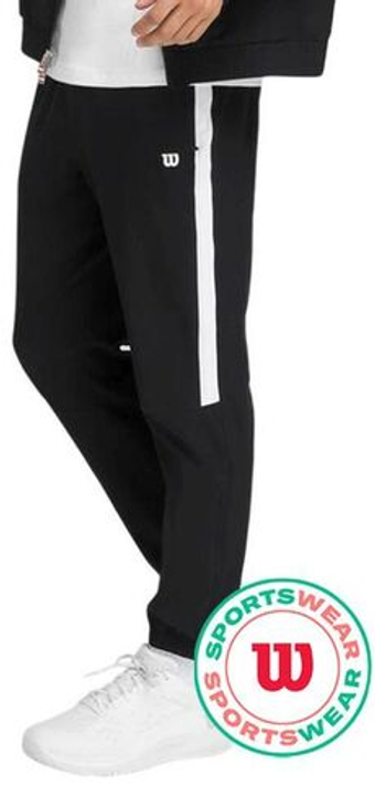 Мужские теннисные штаны Wilson Grand Slam Jogger - черный