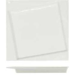 Тарелка 20,8*20,8 см квадратная смещенное дно белая фарфор P.L. Proff Cuisine [1]