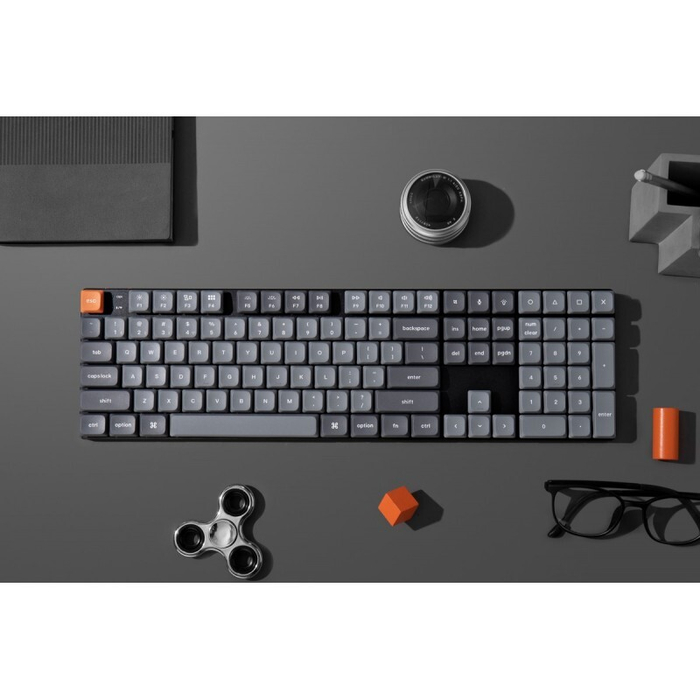 Беспроводная механическая ультратонкая клавиатура QMK Keychron K5 Max, 108 клавиш, Hot Swap, RGB-подсветка, Gateron Brown Switch (K5M-H3-RU)