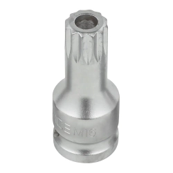 Головка-бита SPLINE с отверстием M16 (L-60мм)1/2'' RockForce##Rock FORCE RF-24806016B
