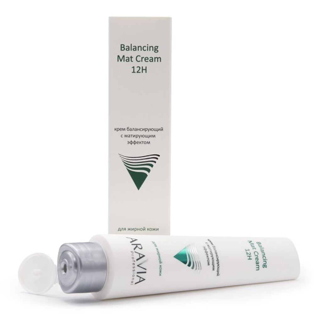 Крем для жирной кожи лица балансирующий с матирующим эффектом Aravia Professional Balancing Mat Cream 100мл