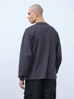 Лонгслив оверсайз (графит) 230 г