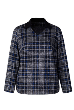 Джемпер женский 4477зп, клетка #225Клв034477зп