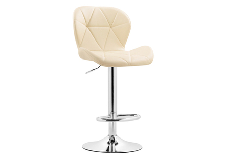 Барный стул Trio beige / chrome