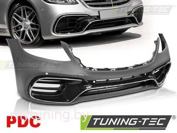 Бампер передний для Mercedes S-Class W222 (18-...) под датчики парковки S63 AMG Look