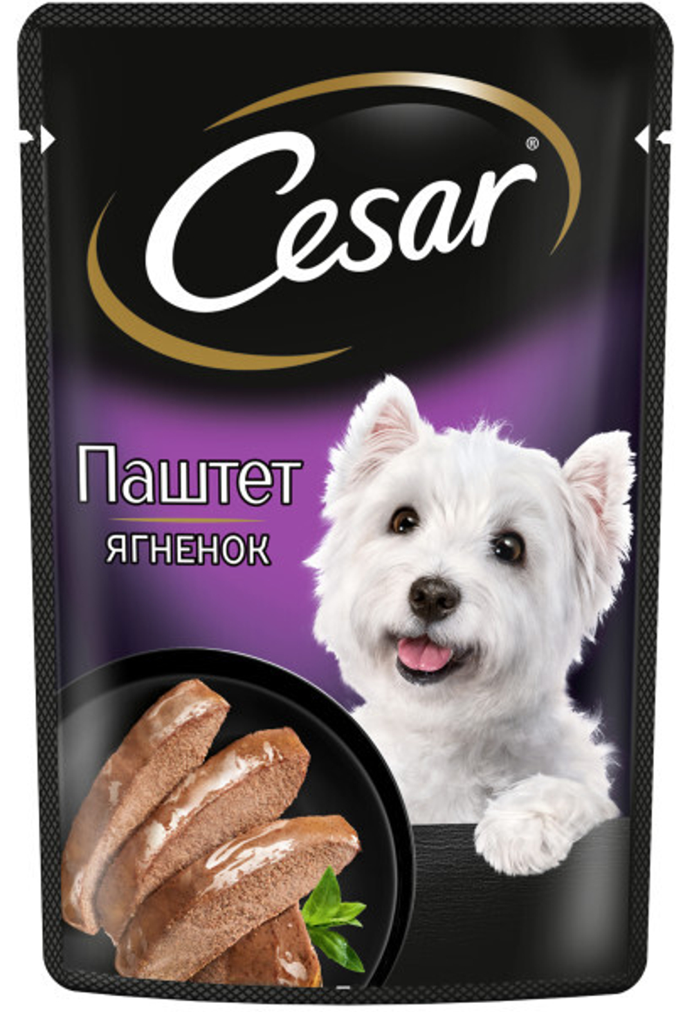 Ягнёнок паштет, 85г влажный корм для собак, Cesar