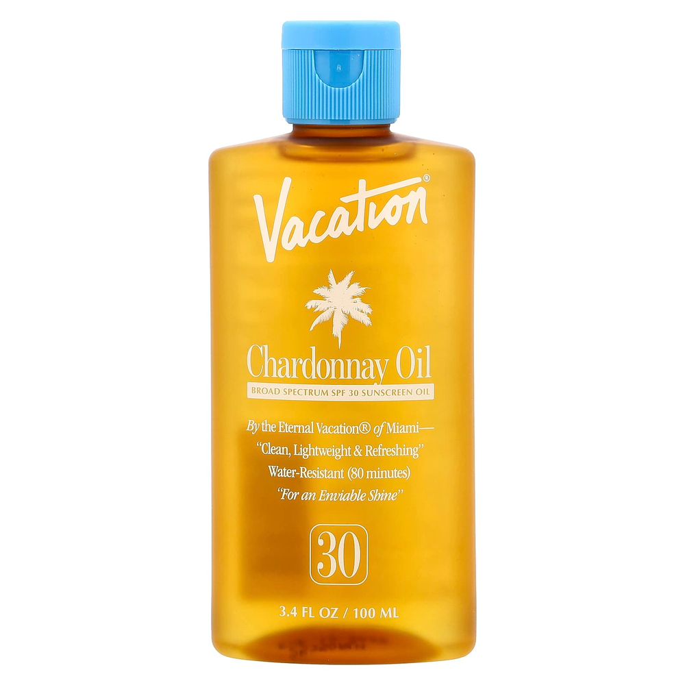 Vacation, солнцезащитное масло с шардоне, SPF 30, 100 мл (3,4 жидк. унции)