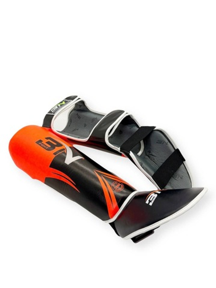 Защита голени BN черно-оранжевая