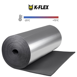 Рулон теплоизоляции из вспененного каучука ST с покрытием AL CLAD