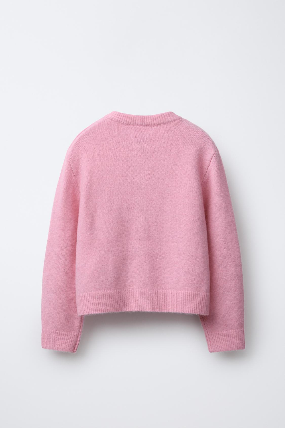 ZARA Х CHAMPION ® ТРИКОТАЖНЫЙ КАРДИГАН С НАШИВКАМИ, РОЗОВЫЙ