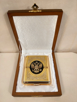 Портсигар "Герб РФ" №6