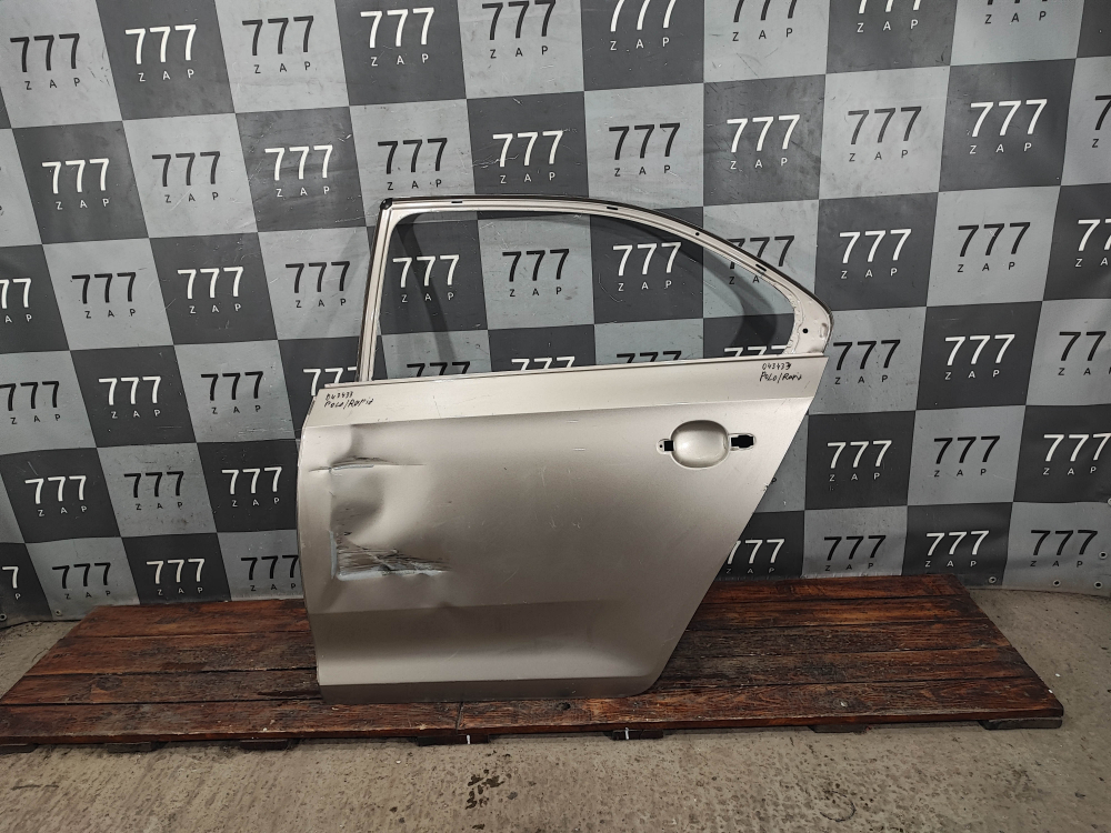 Дверь задняя левая Polo 6 / Rapid 1-2 (12-нв) Б/У Оригинал 60U833311