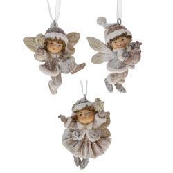 GAEM Фигурка декоративная подвесная "Ангелок", L5 W4 H6,5 см, 3в.