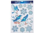 Наклейка новогодняя "Зима" 41*29см