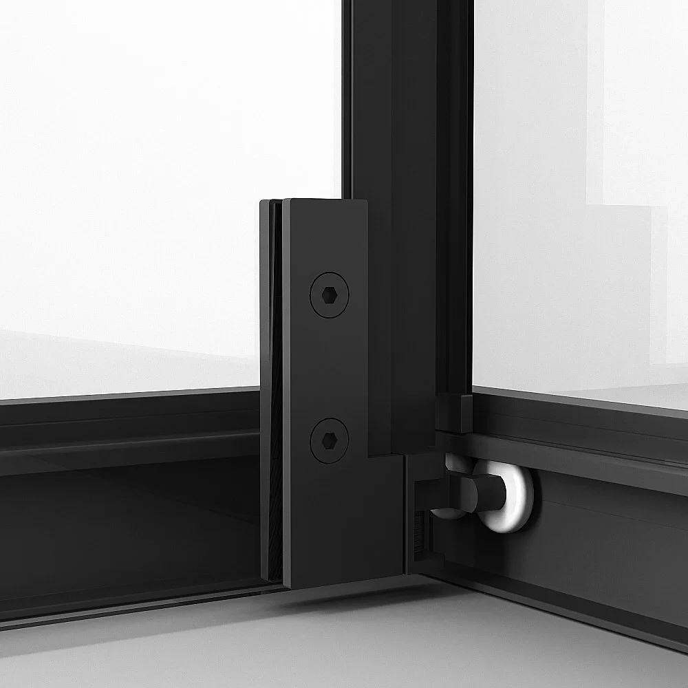 Душевой уголок Niagara Nova NG-6835-34BLACK 100х100 стекло прозрачное/профиль черный матовый