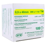Игла инъекционная SFM 0,9х40 мм 20G 100 шт