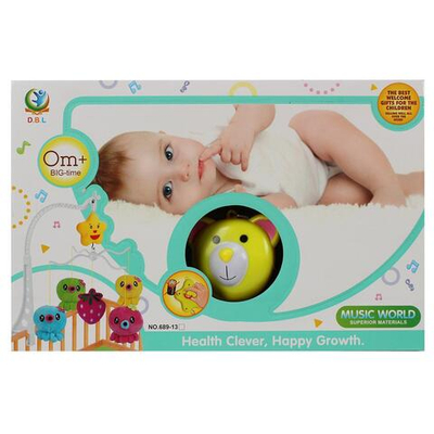 Карусель музыкальная для новорожденных, коробка 689-1