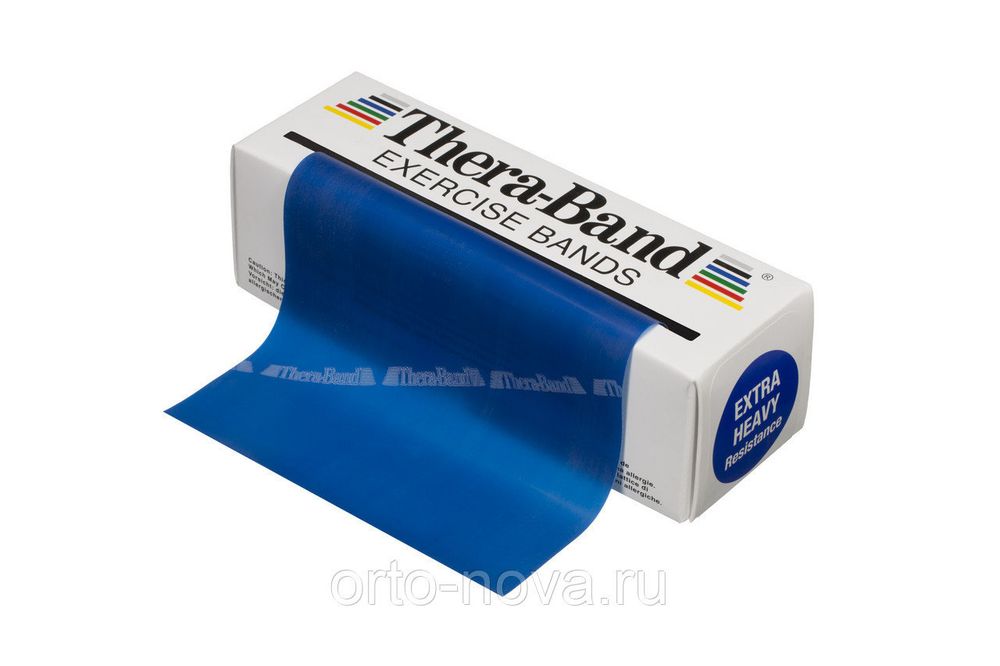 Thera-Band Лента-эспандер12,8см x 5,50 м синяя повышенной плотности