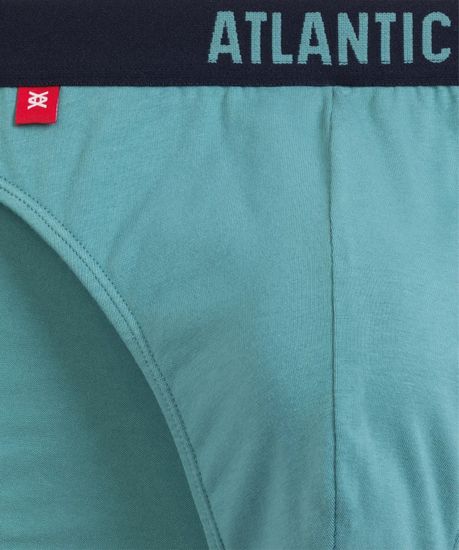 Трусы (5шт) мужские слипы спорт ATLANTIC 5SMP-004, светло-зеленый + темно-синий + светло-голубой + индиго + темно-голубой