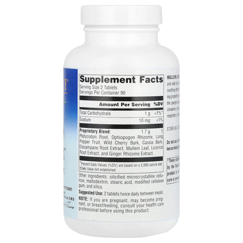 Planetary Herbals, Mullein Lung Complex ™, 180 таблеток