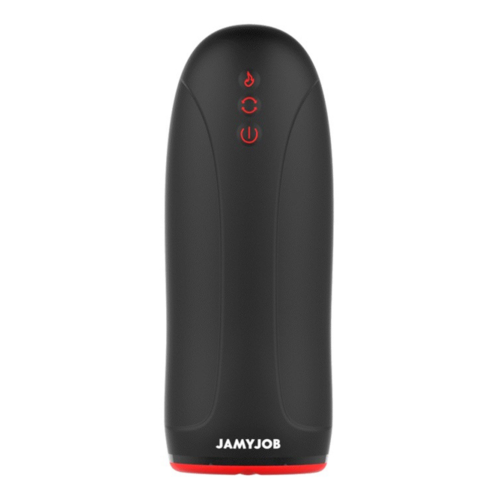 Автоматический вибромастурбатор 13,5см с эффектом нагрева и маятниковыми движениями JamyJob Heat Swing & Vibration Masturbator