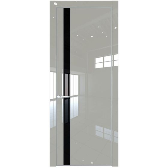 Profil Doors 18LA галька люкс профиль серебро стекло чёрный лак