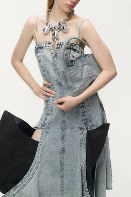 H&M - Glenn Martens Джинсовое платье, светло-синий