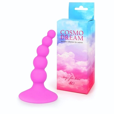 Розовая анальная втулка-елочка - 9,5 см. (Цвет: розовый)