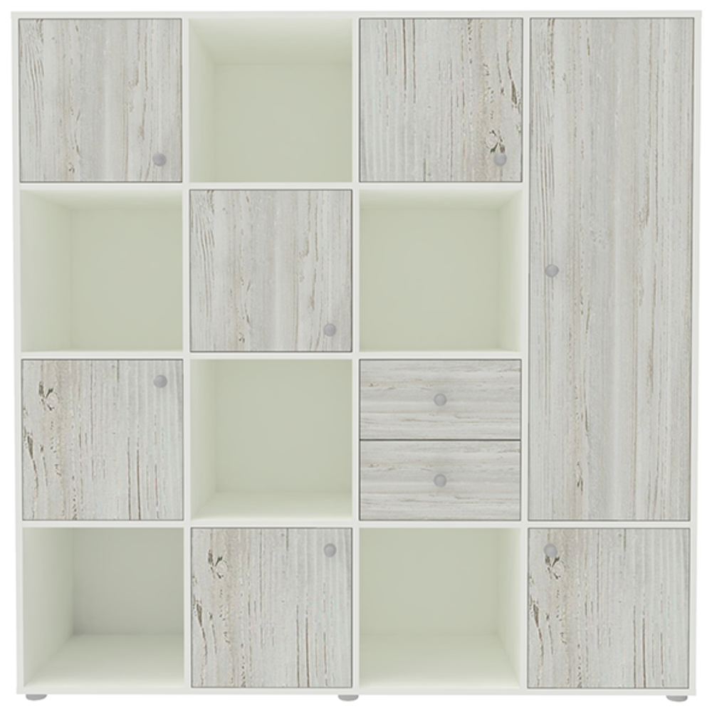 Стеллаж КарИВи Джери 2 Белый  Винтерберг