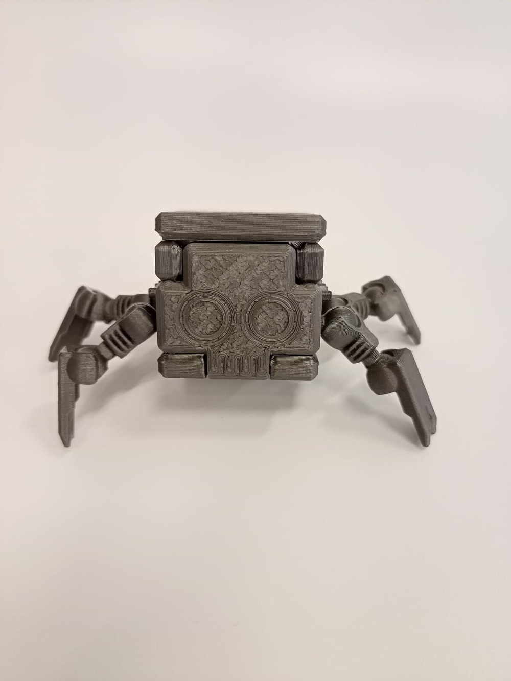 Игрушка робот-паук трансформер, серебристая