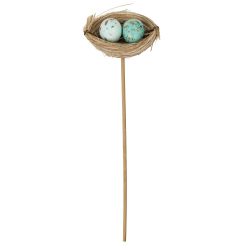 GAEM Набор из 6-ти изделий декоративных (вставка) "Гнездо пасхальное" (6*5*3), L26 W17 H5,5 см