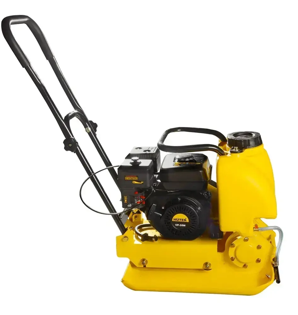 Виброплита бензиновая VP-90W Huter - с баком для воды; двигатель 6,5 л.с.; площадка 540*430мм, 88 кг