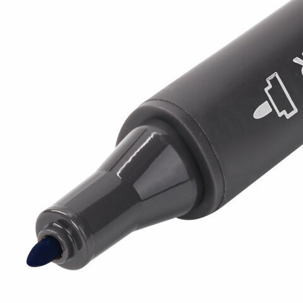 Маркер для скетчинга двусторонний 1 мм - 6 мм BRAUBERG ART CLASSIC, СИНИЙ (B028), 151771