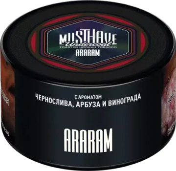 Табак для кальяна Must Have Undercoal 25г Araram (Чернослив Арбуз Виноград)