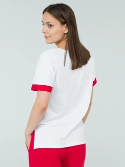 Костюм трикотажный оверсайз с широкими брюками