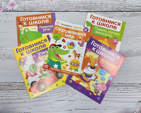 Набор книг Готовимся к школе, 5 шт