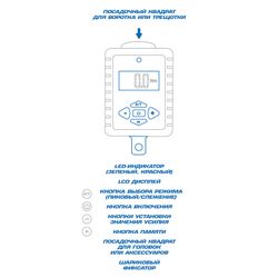KING TONY (34407-1A) Динамометрический адаптер серии "DIGITAL", 1/2", 40-200 Нм