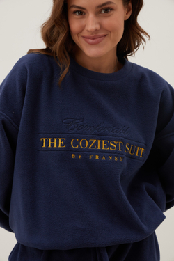 Свитшот THE COZIEST SUIT, синий
