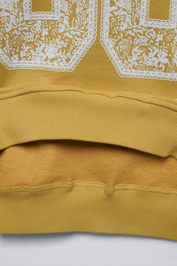 ZARA ХУДИ C ПРИНТОМ «НОМЕР», ГОРЧИЧНЫЙ