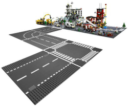 LEGO City: Дорога и перекрёсток 7280 — Straight and Crossroad Pieces — Лего Сити Город