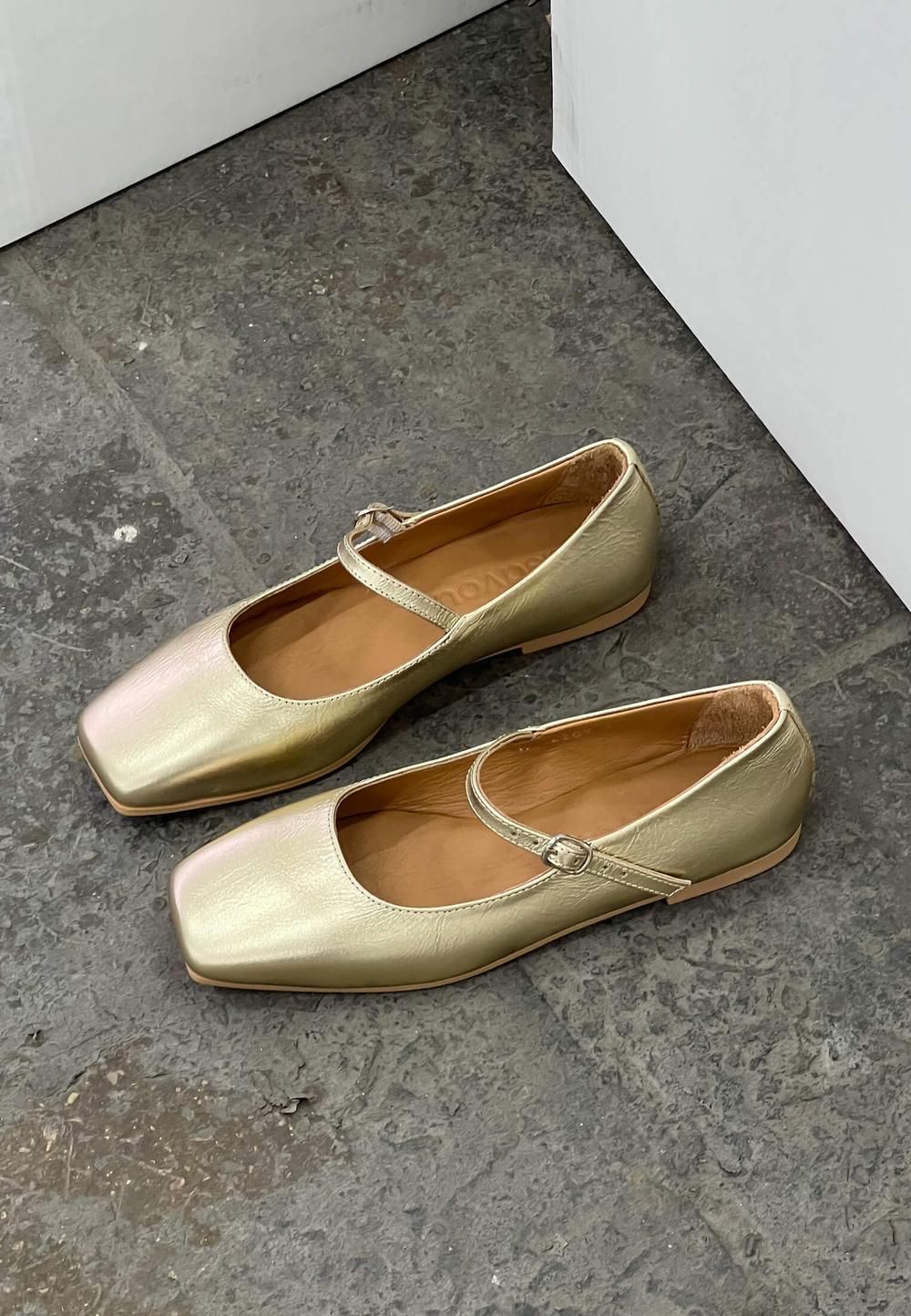 Туфли // Mary Jane // Gold