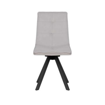 Стул Leset Умбра 360 (поворотный механизм) Опора Черная, велюр Дым (28)