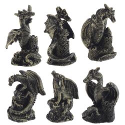 GAEM Фигурка декоративная "Дракон", L4 W3 H5,5 см, 6в.