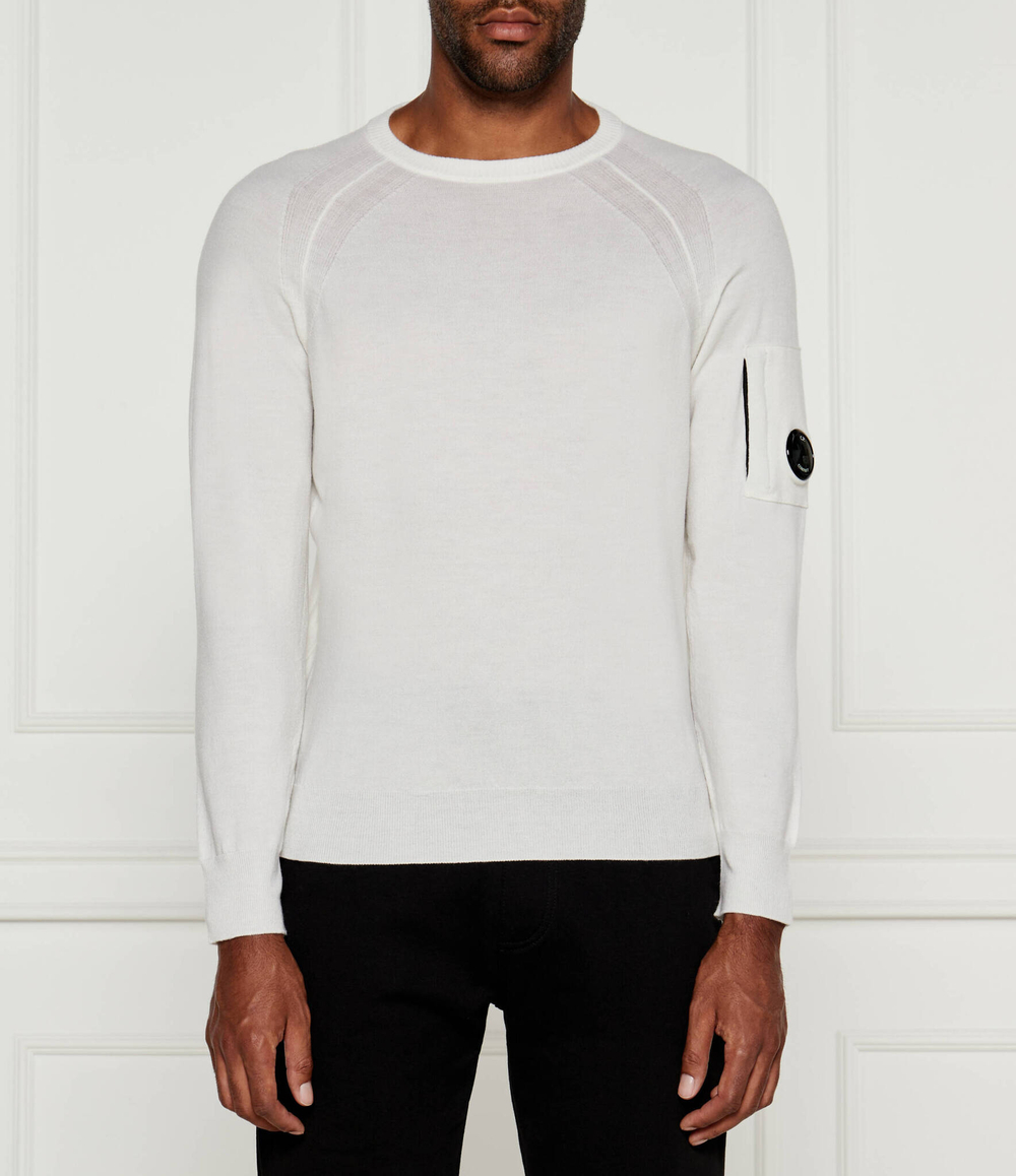 Хлопковый свитер C.P. Company - экрю(17CMKN049A005528A)