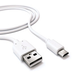 СЗУ с кабелем micro 2USB 2.4A Ubik UHS22WM white