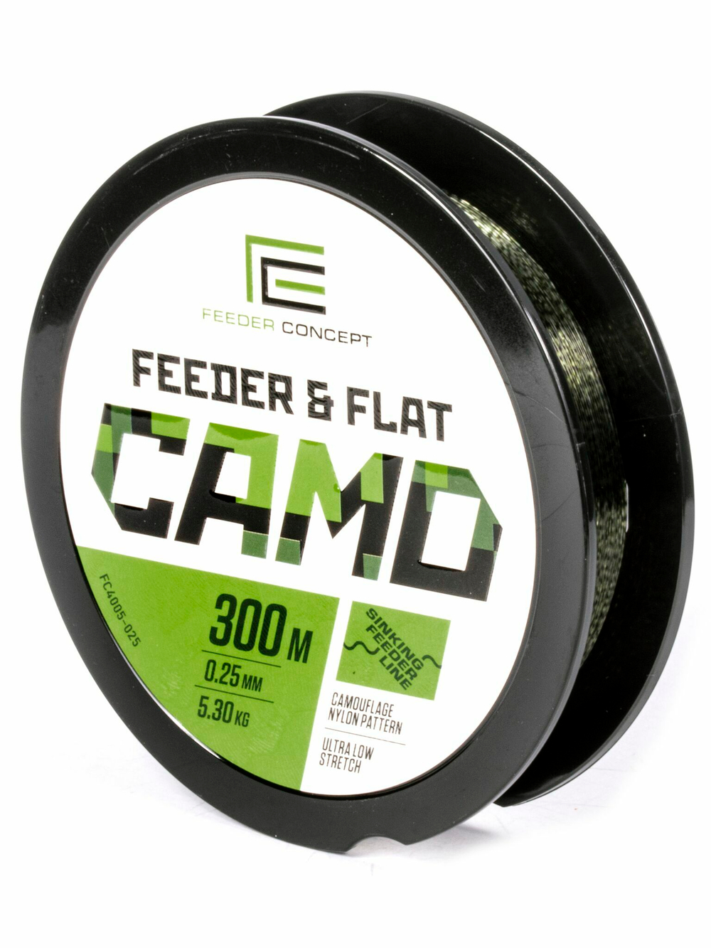 Леска монофильная Feeder Concept FEEDER&FLAT Camo 300м, 0.25мм