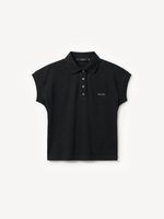 Черное поло Т-кроя