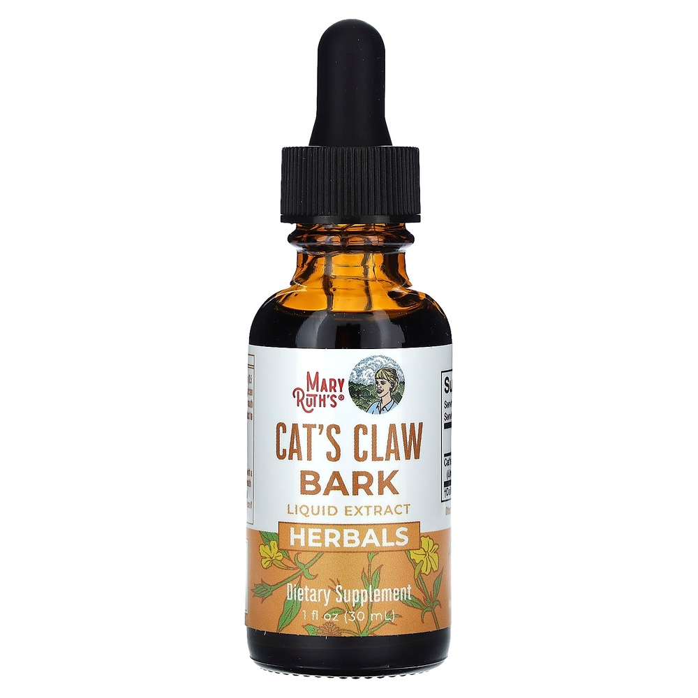 MaryRuth's, Жидкий экстракт коры кошачьего когтя, без спирта, 590 мг, 30 мл (1 жидк. Унция)