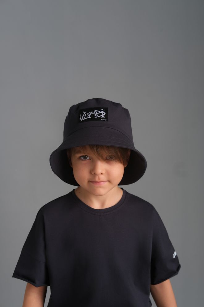 Панамка трикотажная подростковая ГРАФФИТИ (Графит)