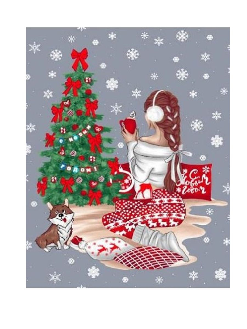 Набор кухонных полотенец, 3 шт , 45х60 см , рогожка